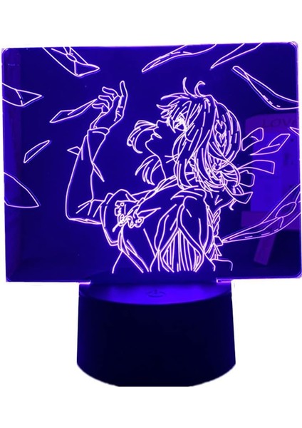 Anime Işık Roman Şekil USB 3D LED Işık M (Yurt Dışından)