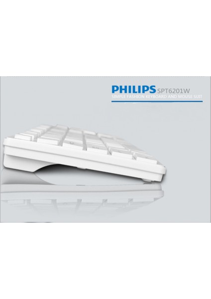 SPT6201 Kablolu Klavye Mouse Seti Ofis Oyun Klavyesi ve Mouse Combo Seti, Beyaz (Yurt Dışından)