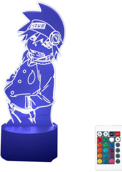 Anime Soul Eater Şekil Akrilik 3D Lamba Gece Lambası (Yurt Dışından)