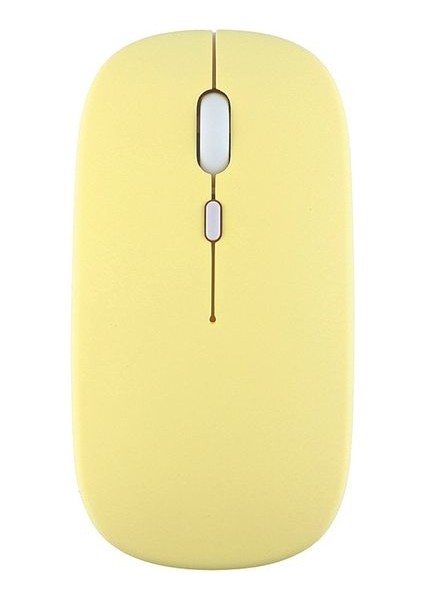 Şeker Renk Sessiz Fare 2.4g Kablosuz Şarj Bluetooth Iki Modlu Fare 1200 Dpi USB Kablolu Pc Dizüstü Dizüstü Bilgisayar (Yurt Dışından)