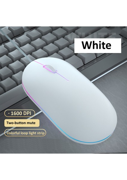 Hkxa Kablolu Fare Sevimli Mini Rgb Arkadan Aydınlatmalı Fare Tasarım Ergonomik Mause USB 1600 Dpı Optik Fare Yaratıcı Bilgisayar Pc Laptop Için (Yurt Dışından)