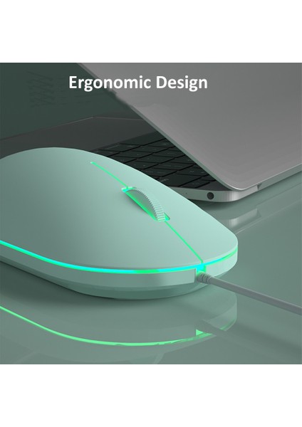 Hkxa Kablolu Fare Sevimli Mini Rgb Arkadan Aydınlatmalı Fare Tasarım Ergonomik Mause USB 1600 Dpı Optik Fare Yaratıcı Bilgisayar Pc Laptop Için (Yurt Dışından) fırsatları