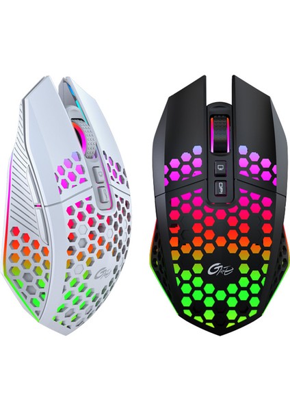 X801 Şarj Edilebilir USB 2.4g Kablosuz Rgb Işık Petek Oyun Faresi Masaüstü Pc Bilgisayarlar Dizüstü Dizüstü Fare Mause Gamer Sevimli (Yurt Dışından) modelleri