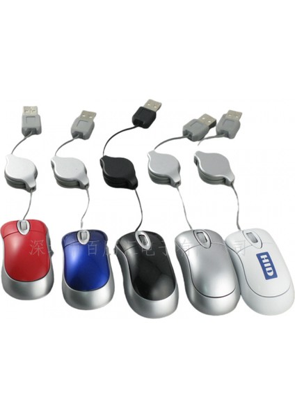 Geri Çekilebilir Kablo Mini Fare Dizüstü Veya Masaüstü Için Ofis Ev Faresi, Optik Sensör ve 1200 Dpı ile Kablolu USB Bilgisayar Faresi - Pc Windows Chromebook M Için Rahat Kablolu Fare (Yurt Dışından)
