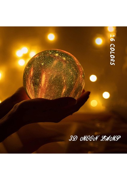 Ay Lambası Noel Çocuk Gece Lambası 3D Galax (Yurt Dışından)