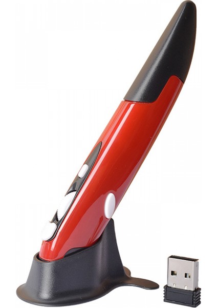 Kablosuz Optik Cep Kalem Fare, 2.4ghz USB Kablosuz Optik Kalem Fare 800/1200/1600 Dpı Ayarlanabilir El Yazısı Mini Hava Fare Fareler Pc Dizüstü Dizüstü Bilgisayar Için (Yurt Dışından)