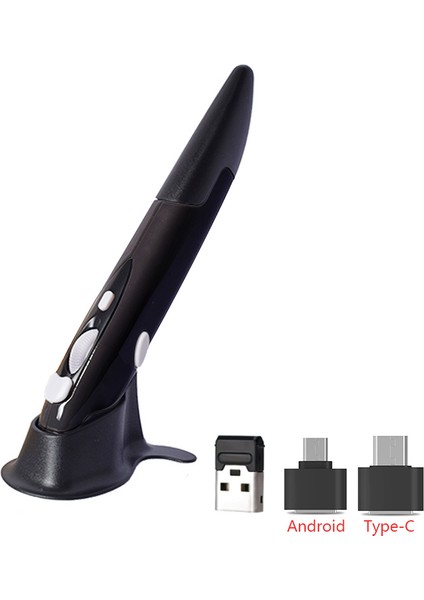 Uthaı Yeni 2.4g Kablosuz Fare Kalem Kişilik Yaratıcı Dikey Kalem Şeklinde Stylus Pil Fare Pc ve Dizüstü Fareler Için Uygun (Yurt Dışından)