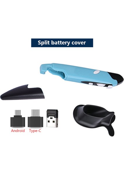 Uthaı Yeni 2.4g Kablosuz Fare Kalem Kişilik Yaratıcı Dikey Kalem Şeklinde Stylus Pil Fare Pc ve Dizüstü Fareler Için Uygun (Yurt Dışından)