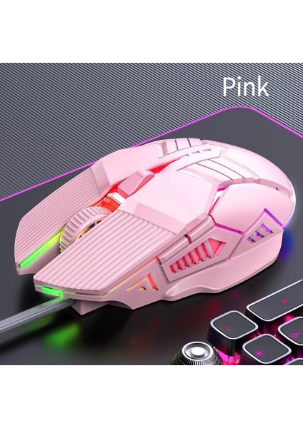 Kablolu Oyun Faresi Ergonomik Renkli LED Optik USB Bilgisayar Fare Profesyonel Oyun Pc Dizüstü Bilgisayar Için Sessiz Fareler (Yurt Dışından)