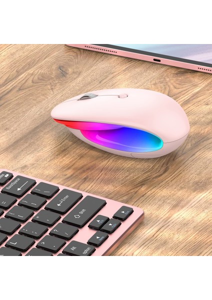 Kablosuz Oyun Faresi Şarj Edilebilir, USB Alıcılı 2.4g Gürültüsüz Fare - Pc, Tablet, Dizüstü Bilgisayar Için Taşınabilir Bilgisayar Faresi - Pembe (Yurt Dışından) modelleri
