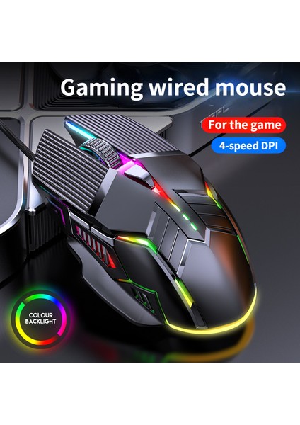 3200 Dpı Ergonomik Kablolu Oyun Faresi USB Fare Oyun Rgb Mause Gamer Fare 6 Düğme Pc Dizüstü Bilgisayar Için LED Sessiz Fareler (Yurt Dışından) fırsatları