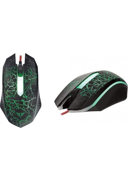 Metal Süspansiyonlu Mekanik Dokunmatik Klavye ve Mouse Seti Siyah USB Gökkuşağı Aydınlatmalı Q Gaming Klavye ve Mouse Seti (Yurt Dışından)