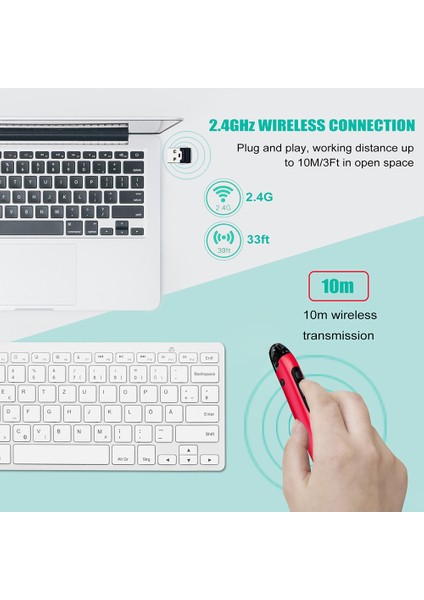 Işıklı 2.4g Kablosuz Fare Kalem Dikey Kalem Şeklinde Fareler Dizüstü Tablet Bilgisayar Aksesuarları Için Uygun Çift Mod (Yurt Dışından) fiyatları