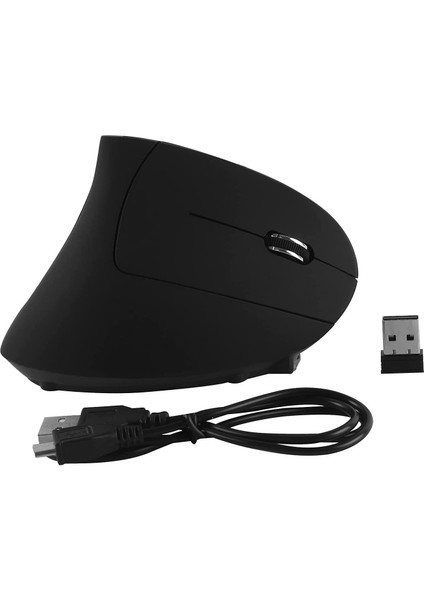 Ergonomik Dikey Kablosuz Fare, Şarj Edilebilir 2.4 Ghz Optik Fareler 800/1200/1600 Dpi 6 Düğme Dizüstü Bilgisayar, Pc, Bilgisayar, Masaüstü, Dizüstü Bilgisayar (Yurt Dışından)