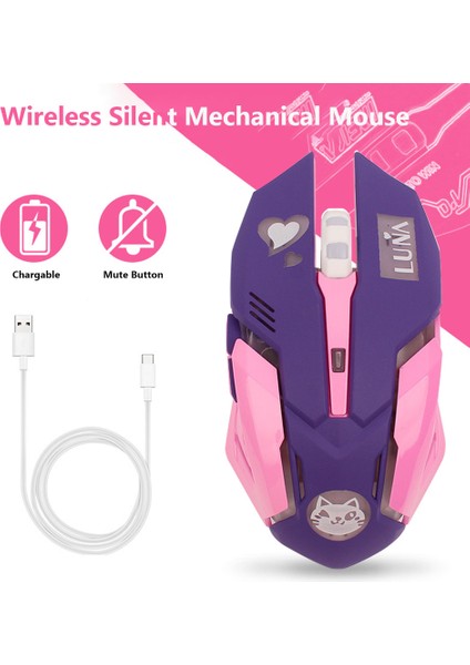 Solunum LED USB Kablolu Optik Fare 2400 Dpi Pc Dizüstü Masaüstü Bilgisayar 6 Düğmeler Ow Dva Overwatch Dropshipping Için Oyun Fareleri (Yurt Dışından)