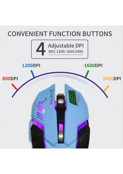 Solunum LED USB Kablolu Optik Fare 2400 Dpi Pc Dizüstü Masaüstü Bilgisayar 6 Düğmeler Ow Dva Overwatch Dropshipping Için Oyun Fareleri (Yurt Dışından)
