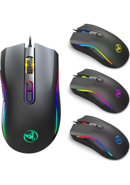 Üst Düzey Optik Profesyonel Oyun Faresi, Rgb Çerçeveli Oyun Faresi Ergonomik Tasarım, Rahat Dokunuş, Rgb Makro Çözünürlüklü Programlanabilir (Yurt Dışından)