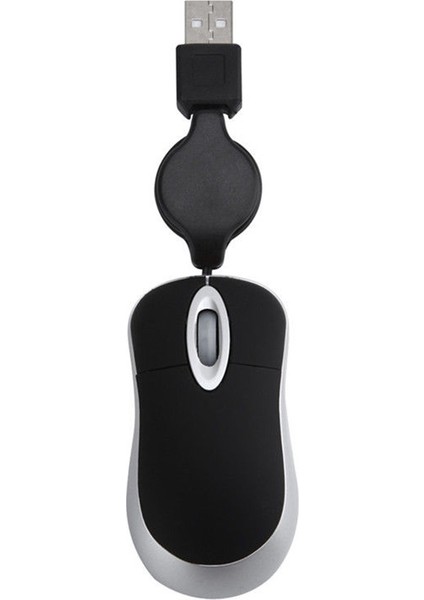 Optik Mini Geri Çekilebilir Fare Taşınabilir Mini USB Kablolu Fare Ergonomi Ev Ofis Fareleri Bilgisayar Pc Dizüstü Bilgisayar Için (Yurt Dışından)