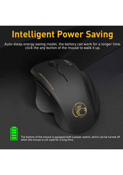 Kablosuz Fare Ergonomik Bilgisayar Faresi Oyun Pc USB Alıcılı Optik Mause 2.4 Ghz Mini Kablosuz Fareler 1600 Dpı Dizüstü Bilgisayar Için (Yurt Dışından) modelleri
