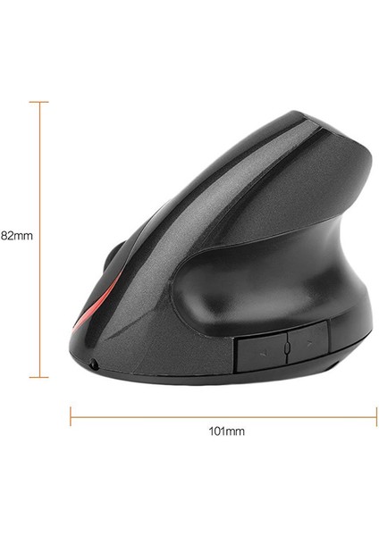 2.4g Kablosuz Şarj Edilebilir Fare, 4 Düğmeli, Tak ve Çalıştır 2400DPI Kablosuz Şarj Edilebilir Dikey Fare (Yurt Dışından)