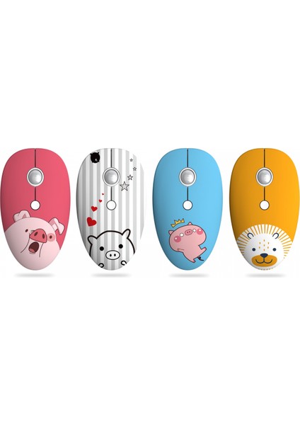 Wireless Cartoon Mouse Ball Wheel For Mac, MacBook Pro/air, iPad And Pc - Quiet Click And Comfortable Wireless Mouse - Compatible With Apple Wireless Mouse With Dpı 800/1000/1200 - (Yurt Dışından)