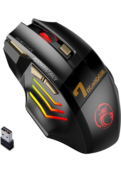 Şarj Edilebilir Kablosuz Fare Bluetooth Gamer Gaming Mouse Bilgisayar Arkadan Aydınlatmalı Ergonomik Mause Rgb Dizüstü Bilgisayar Için Sessiz Fareler (Yurt Dışından)