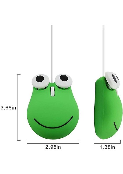 Süper Sevimli Kablolu Fare Karikatür Mini Fare Yenilik Taşınabilir Bilgisayar Faresi Benzersiz Küçük Masaüstü Fare Dizüstü Pc Çocuklar Için Fare (Yeşil) (Yurt Dışından) modelleri