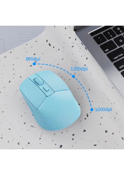 Kablosuz Fare Sessiz Bluetooth Fare Kablosuz Bilgisayar Faresi Oyun USB Ergonomik Mause Şarj Edilebilir Sessiz Düğme Pc Dizüstü Fare (Yurt Dışından)
