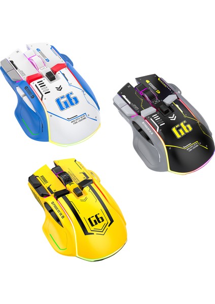 2.4g Bluetooth Uyumlu Rgb Hafif Fare 4 Yan Silindir 4000DPI Mekanik Fare 500MAH Ergonomik Kablolu Fare Masaüstü Dizüstü Için (Yurt Dışından) fırsatları