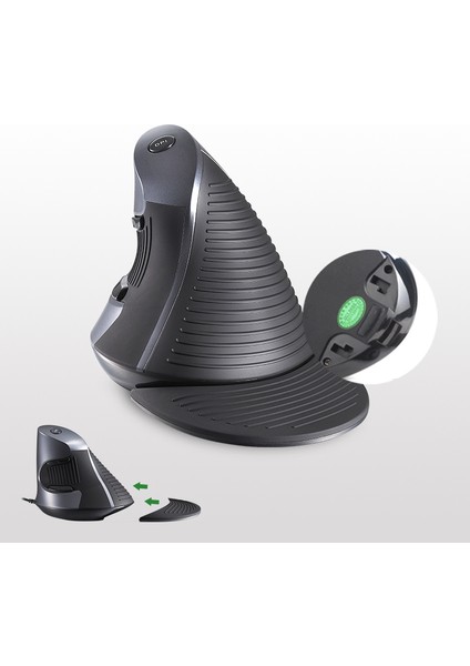 Delux M618 Bu Ergonomik Dikey Fare 6 Düğmeler 800/1200/1600 Dpı Optik Sağ El Fare Bilekli Mat Pc Dizüstü Bilgisayar (Yurt Dışından) fiyatları