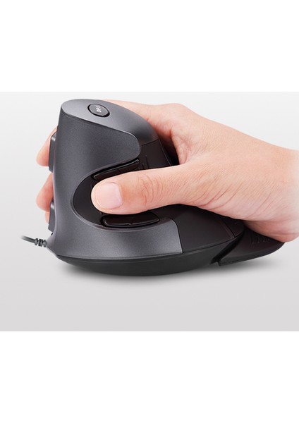 Delux M618 Bu Ergonomik Dikey Fare 6 Düğmeler 800/1200/1600 Dpı Optik Sağ El Fare Bilekli Mat Pc Dizüstü Bilgisayar (Yurt Dışından) modelleri
