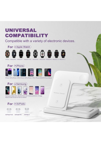 20W Katlanabilir Kablosuz Şarj Cihazı iPhone 14 13 12 11 Xs Xr x 8 Apple Watch 8 Pro 3 In 1 Hızlı Şarj Standı Dock Istasyonu (Yurt Dışından) fiyatları