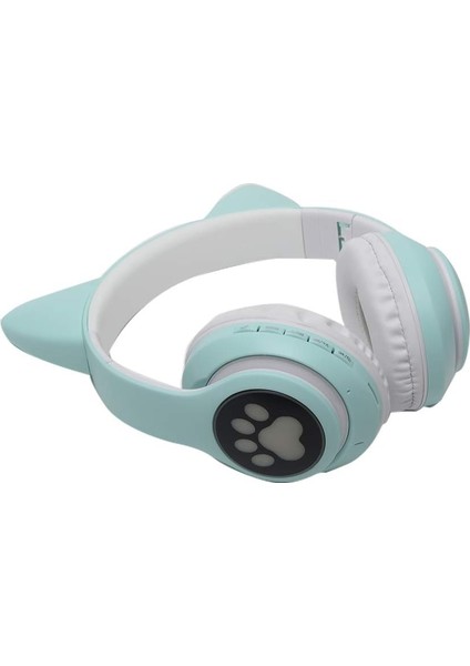 Kablosuz Oyun Kulaklığı, Rgb LED Işıklı Kedi Kulak Kulaklık, Gürültü Önleyici Kulak Içi Kulaklıklar, Pc/mobil Cihazlar Için Katlanabilir Bluetooth 5.0 Oyun Kulaklığı (Yeşil) (Yurt Dışından) fırsatları