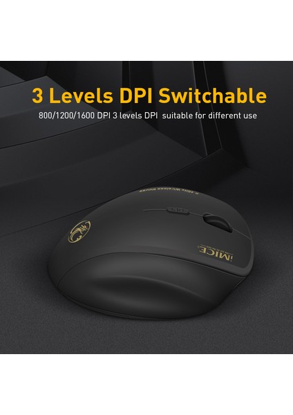 Kablosuz Fare Ergonomik Bilgisayar Faresi Oyun Pc USB Alıcılı Optik Mause 2.4 Ghz Mini Kablosuz Fareler 1600 Dpı Dizüstü Bilgisayar Için (Yurt Dışından) fiyatları