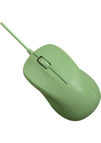 Sessiz Kablolu Fare Dizüstü Masaüstü Bilgisayar Faresi Bilgisayar Faresi USB Fare Retro Yeşil (Yurt Dışından)