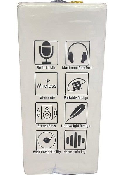 B39 Kablosuz Kulaklık Mikrofonlu Kulaklıklar Bluetooth Hifi Stereo Ses Katlanabilir Şarj Edilebilir LED Işık Akıllı Telefon, Tv, Ipad Dizüstü Bilgisayar ve Pc ile Uyumlu (Yurt Dışından)