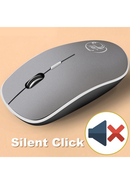 Kablosuz Fare Sessiz Bilgisayar Faresi 1600 Dpı Ergonomik Mause Gürültüsüz Ses USB Pc Fareler Dilsiz Kablosuz Fare Dizüstü Için (Yurt Dışından)