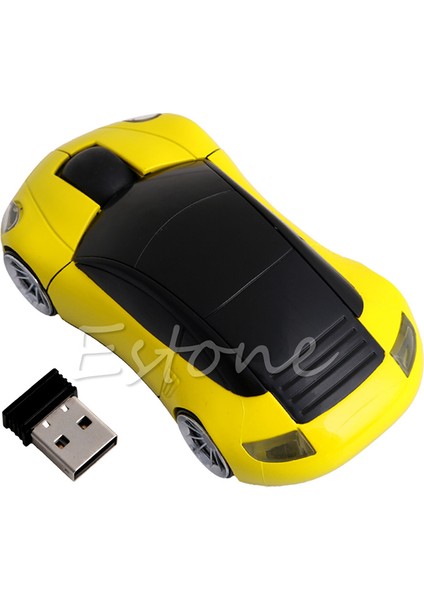 Bilgisayar Aksesuarları 2.4 Ghz 3D Optik Kablosuz Fare Fare Araba Şekli Alıcı USB Pc Dizüstü Bilgisayar Için (Yurt Dışından)