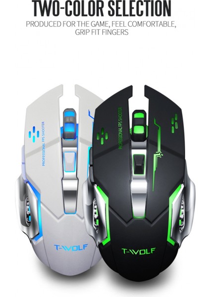 Renkli Dilsiz Kablosuz Fare, USB Şarj Edilebilir Ofis Oyun Dizüstü Veya Bilgisayar Yaratıcı Fare (Yurt Dışından) fırsatları