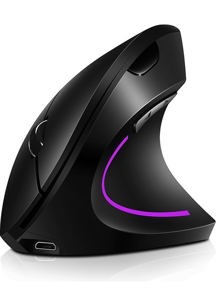 H1 Şarj Edilebilir Ayarlanabilir Dpı Kablosuz Ergonomik Dikey Fare 2.4 Ghz 2400 Dpı Dizüstü/macbook/pc Için Dikey Fareler (Yurt Dışından)