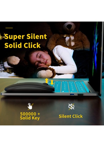 Dizüstü Bilgisayar Pc Için Kablosuz Şarj Edilebilir Fare, Ince Mini Gürültüsüz Kablosuz Fare, Ev/ofis Için 2.4g Fareler (Yurt Dışından) fiyatları