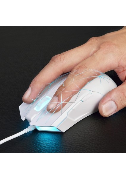 AJ52 Watcher Rgb Gaming Mouse, Programlanabilir 7 Tuşlu, Ergonomik LED Aydınlatmalı USB Oyuncu Faresi Bilgisayar Laptop Pc, Windows Mac Os Linux Için (Yurt Dışından)