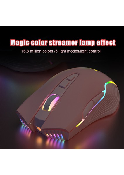 Onikuma 6400 Dpı Kablosuz Oyun Faresi Solunum LED Optik USB 7 Düğmeler Pembe Esport Gamer Bilgisayar Fareler Dizüstü Pc Için CW905 (Yurt Dışından) fiyatları
