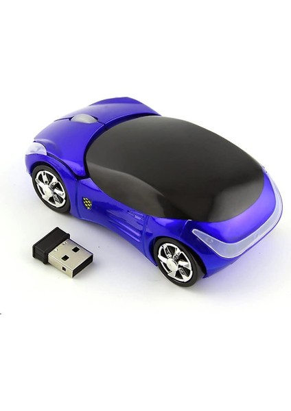 2.4ghz Kablosuz Fare Serin 3D Spor Araba Şekli Ergonomik Optik Fareler Pc Dizüstü Bilgisayar Kadınlar Için USB Alıcısı ile Küçük Eller (Mavi) (Yurt Dışından) fiyatları