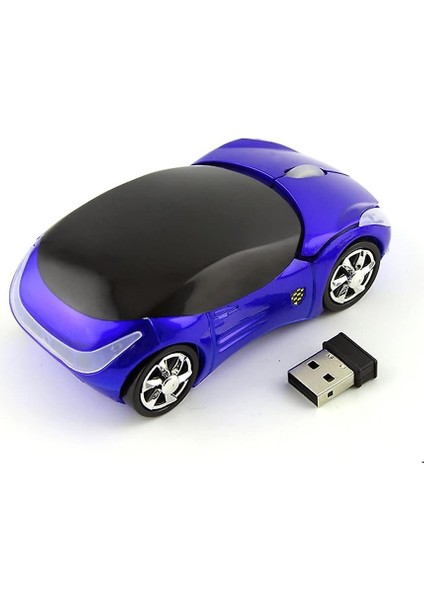2.4ghz Kablosuz Fare Serin 3D Spor Araba Şekli Ergonomik Optik Fareler Pc Dizüstü Bilgisayar Kadınlar Için USB Alıcısı ile Küçük Eller (Mavi) (Yurt Dışından) modelleri