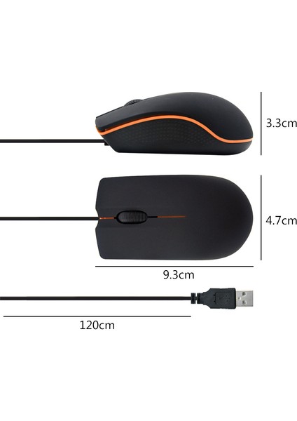 Ryra USB 3D Kablolu Optik Mini Fare Pc Dizüstü Pc Bilgisayarlar Için Fareler Mini Fare Pc Dizüstü Bilgisayarlar Için Fareler Kablolu Fare (Yurt Dışından) fiyatları