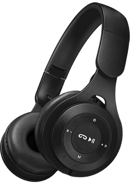 M6 Kablosuz Katlanabilir Kulaklık Makaron Ağır Bas Bluetooth Oyun Kulaklığı, Ev Ofis Için Kablosuz Kulak Üstü Kulaklık, 150 Saat Uzun Bekleme Süresi Siyah (Yurt Dışından)
