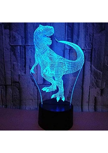 Dinozor 3D LED Illüzyon Lambası, Gece Li (Yurt Dışından) modelleri