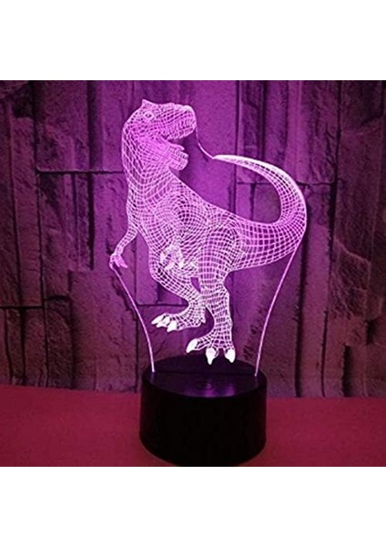 Dinozor 3D LED Illüzyon Lambası, Gece Li (Yurt Dışından) fırsatları