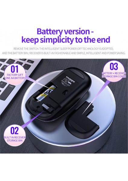 Bluetooth Fare, MacBook Pro/macbook Air Için Şarj Edilebilir Kablosuz Fare, Dizüstü Bilgisayar/pc/mac/ipad Pro/bilgisayar Için Bluetooth Kablosuz Fare (Yurt Dışından)
